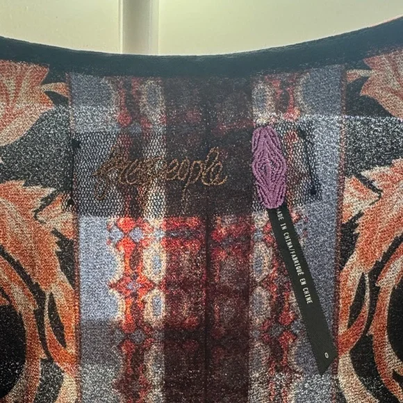 Free People Black and Pink Maxi Dress - Picture 3 of 5